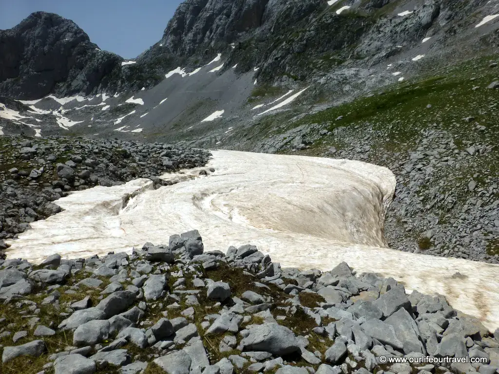 Albania southernmost glacier