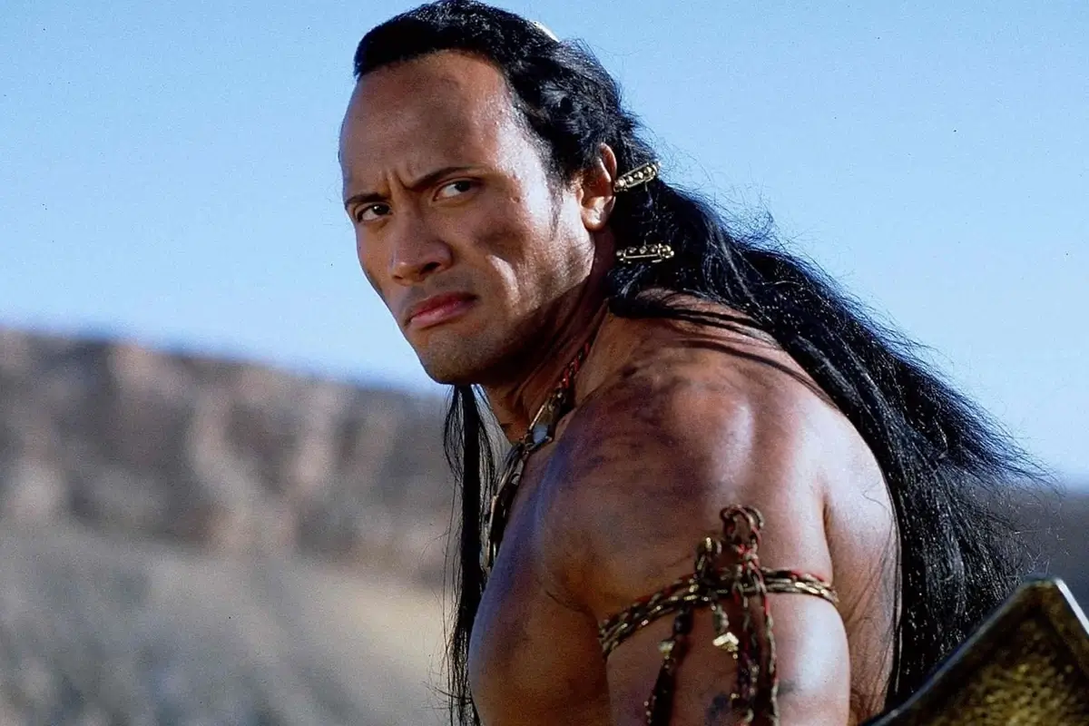 Dwayne Johnson as the titular character in "The Scorpion King"