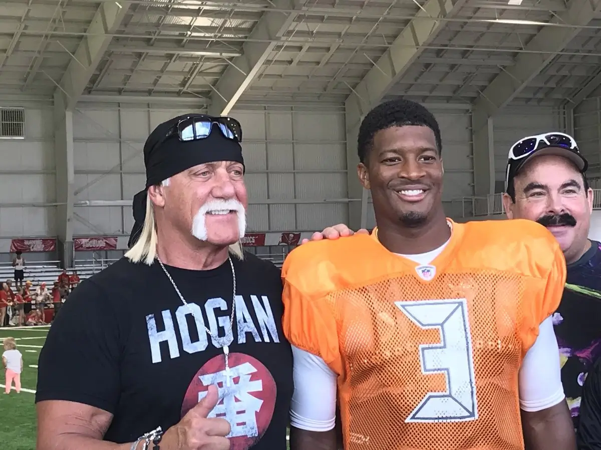 Hulk Hogan and Jameis Winston the Buccaneers quarterback