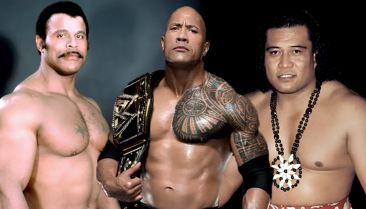 Peter Maivia, Rocky Johnson and The Rock
