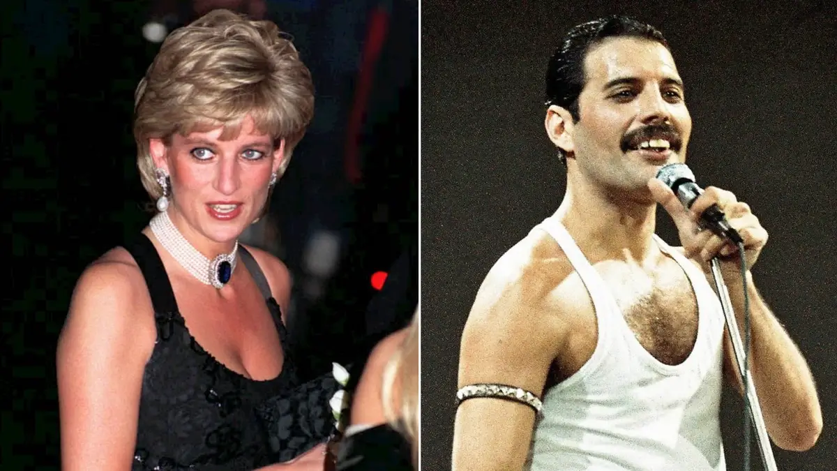 Princess Diana and Freddie Mercury