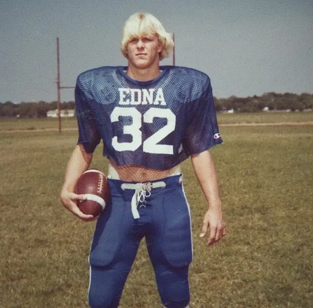 Steve Austin during his college football days