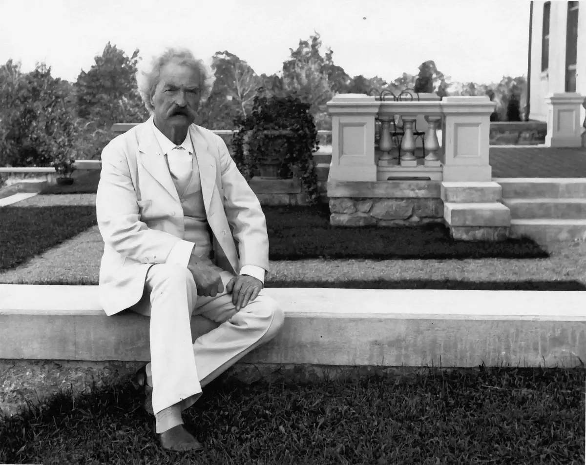 A vintage photograph of Mark Twain