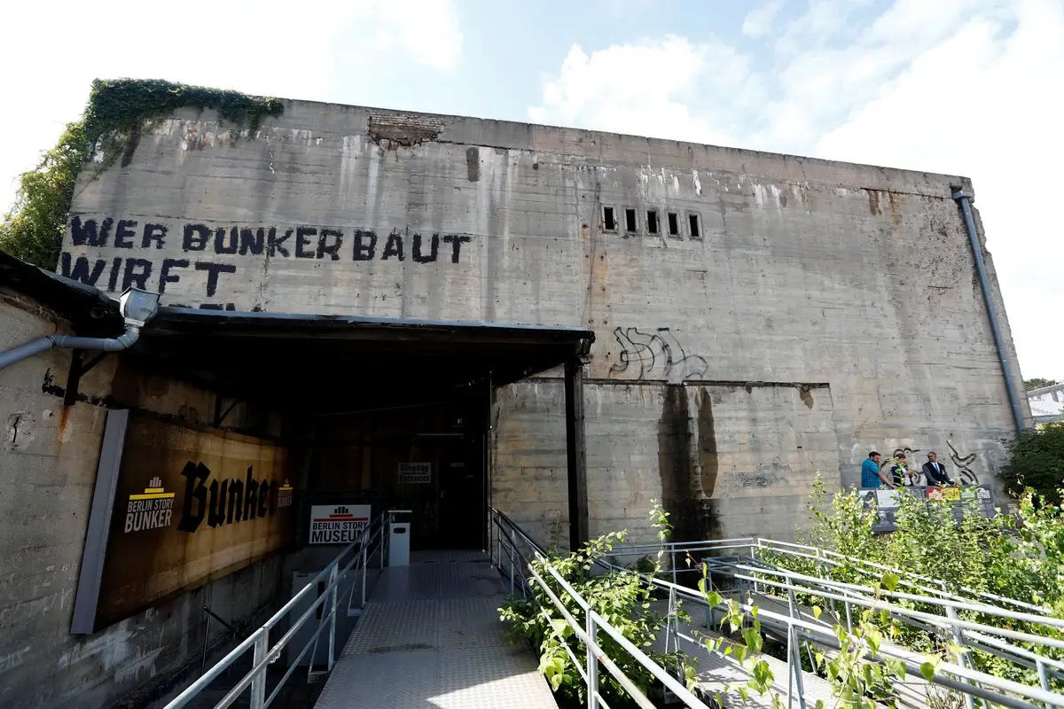 Entrance to a WWII bunker in Berlin