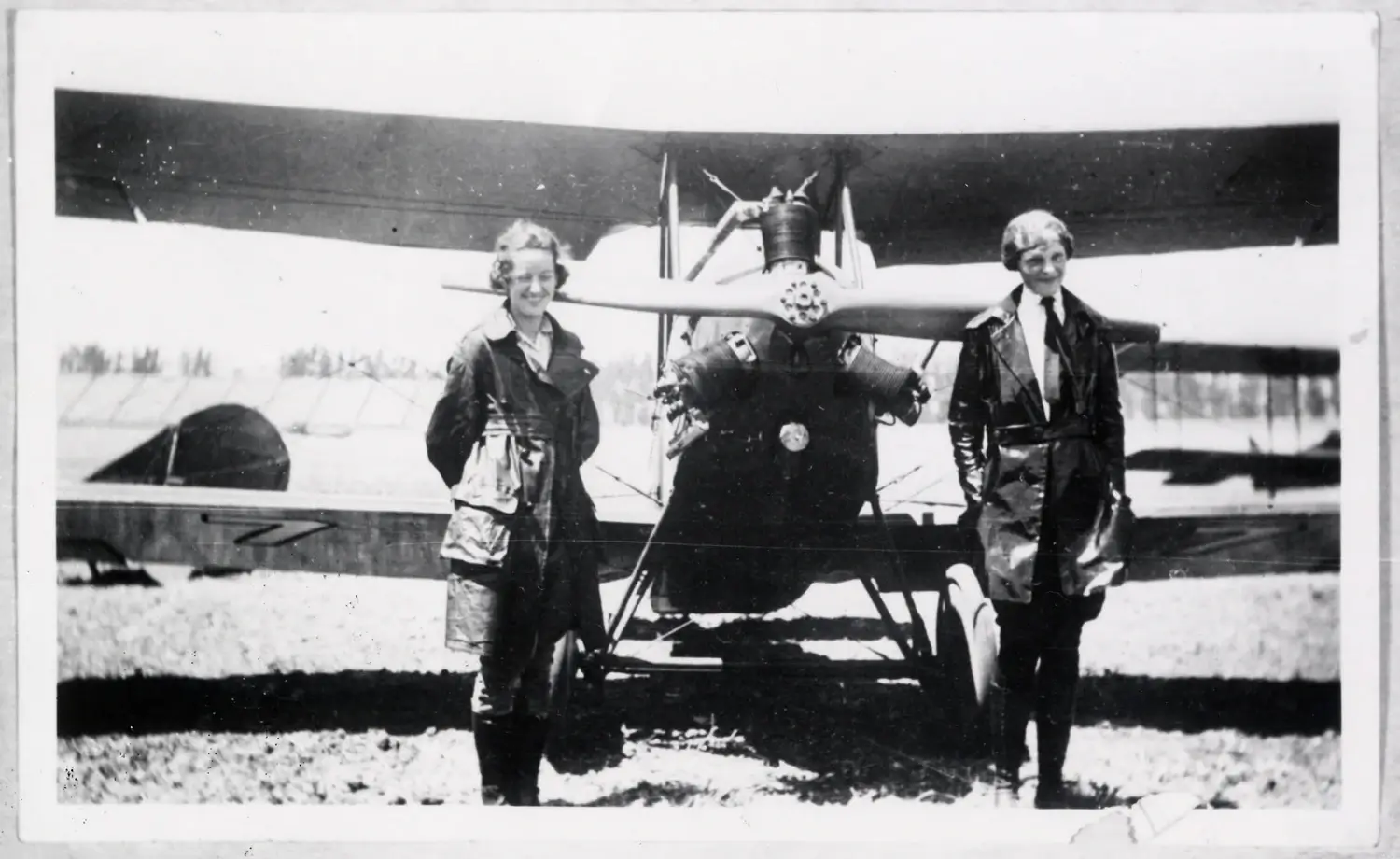 Amelia Earhart with Neta Snook